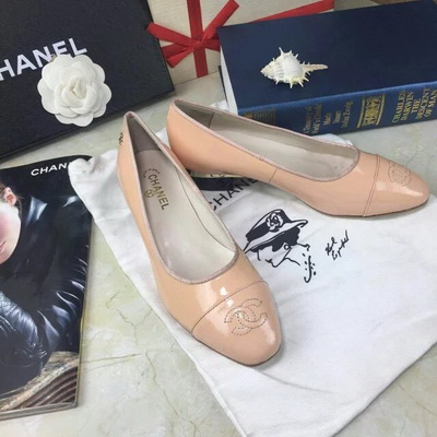 CHANEL Shallow mouth flat shoes Women--018